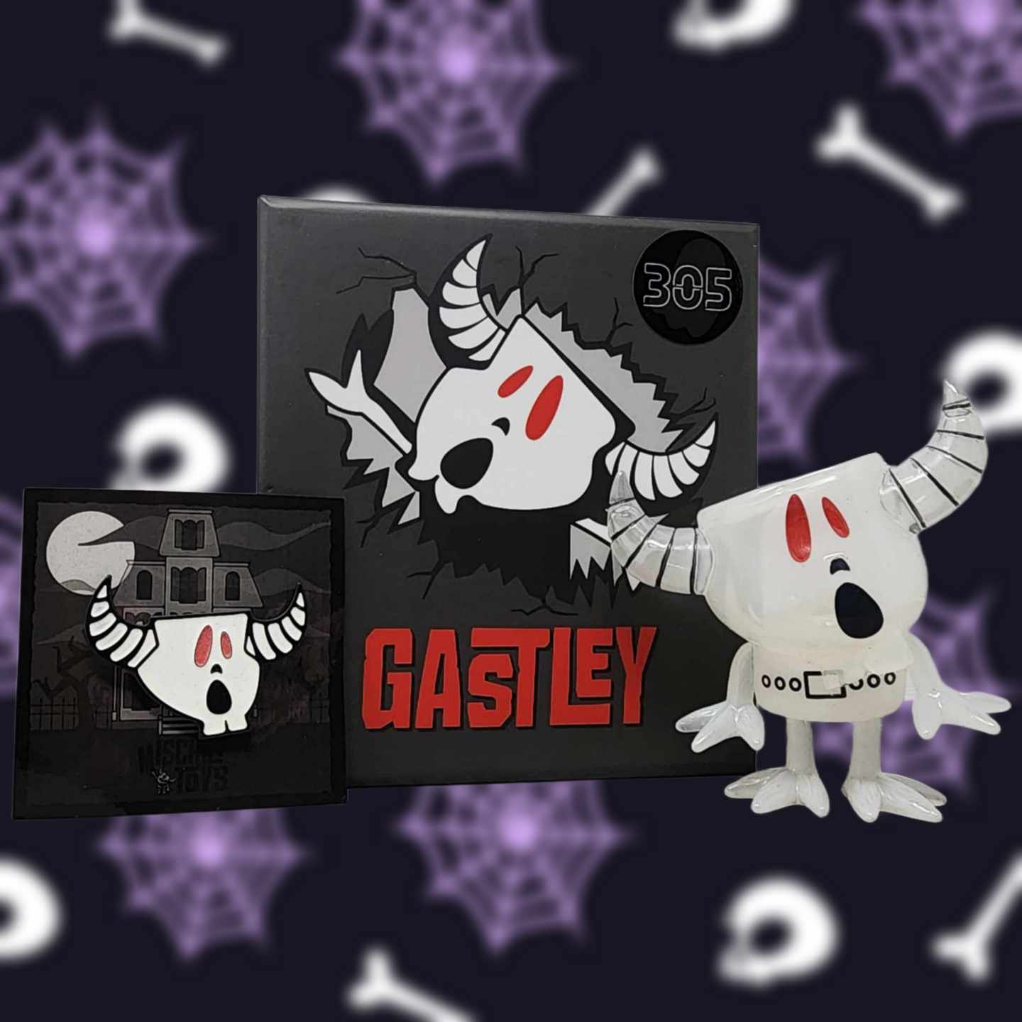 *Glow Pin Bundle* Ghost Gastley