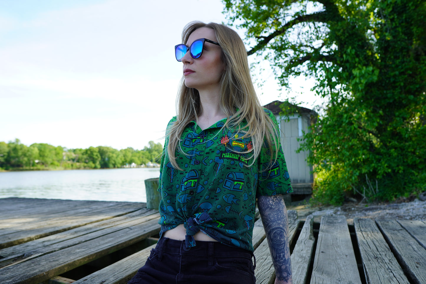 Sunken Tiki Gastley Button Up Shirt PREORDER