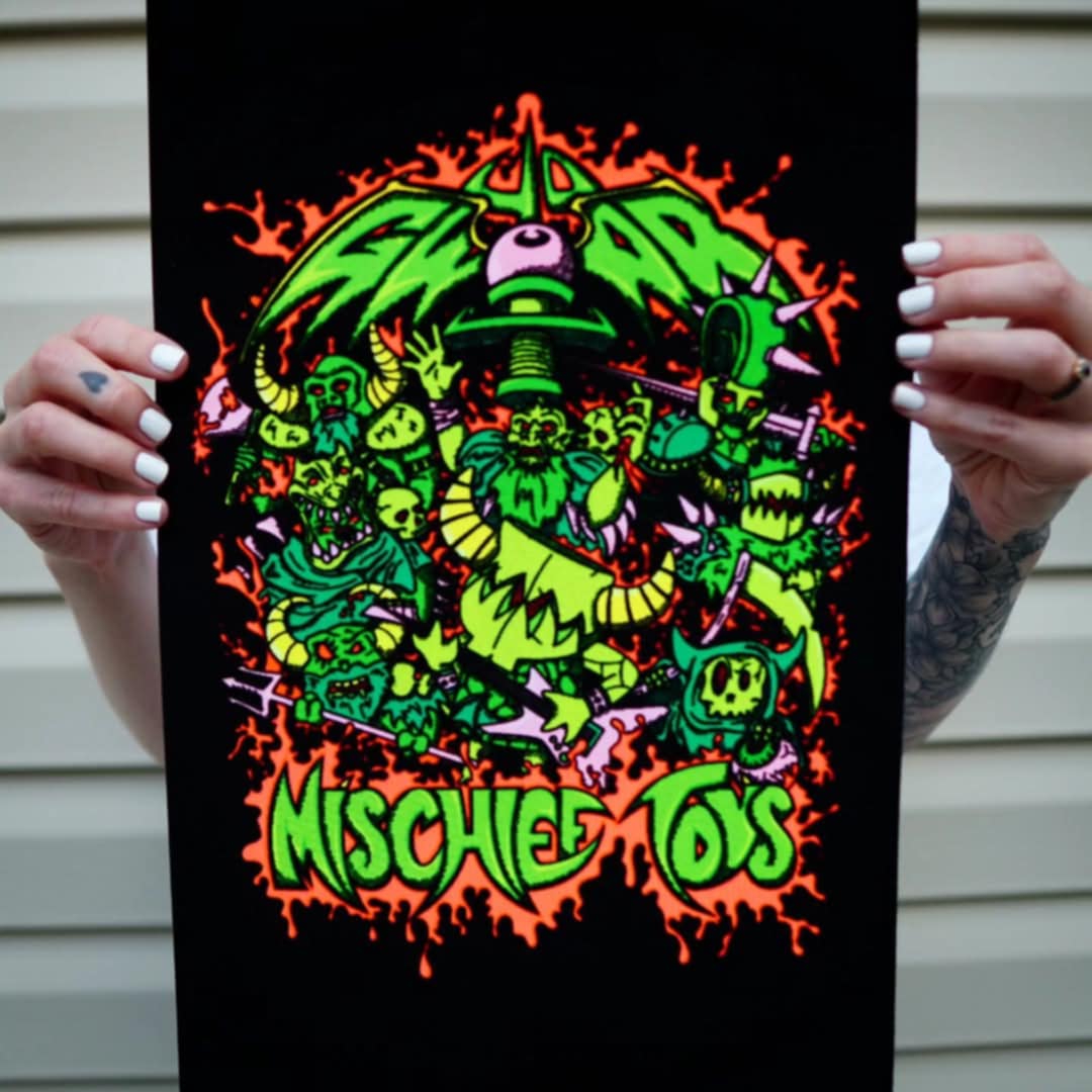GWAR x Mischief Toys Blacklight Poster