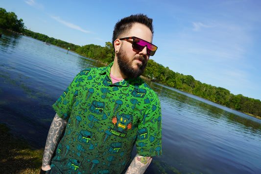 Sunken Tiki Gastley Button Up Shirt PREORDER