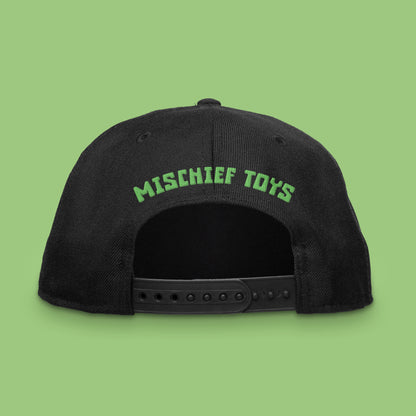 2025 Sunken Tiki Snapback Hat Blacklight Reactive