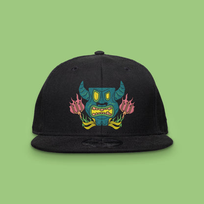2025 Sunken Tiki Snapback Hat Blacklight Reactive