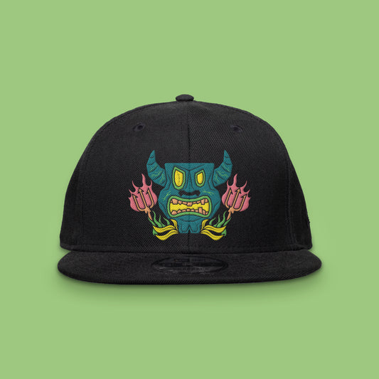 Sunken Tiki Snapback Hat PREORDER Blacklight Reactive