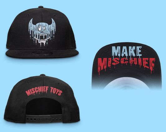Melting Popsicle Gastley Snapback Hat With Underbrim :: PREORDER