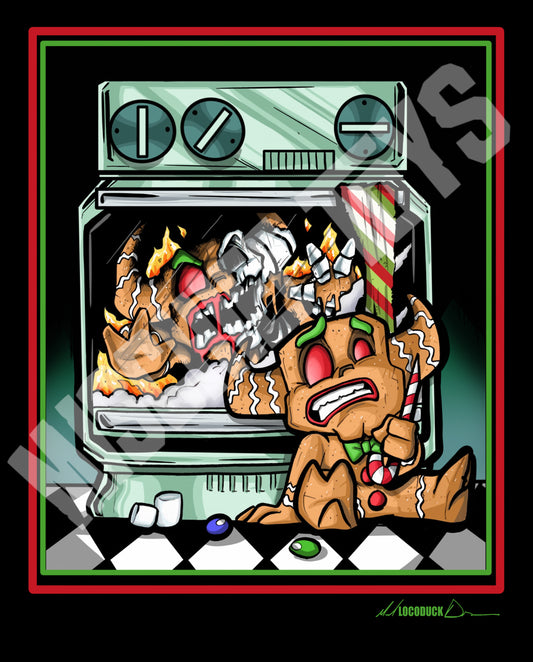 Seasons Eatings Gingerbread Print by Locoduck - LE 50 & LE 15 Mystery